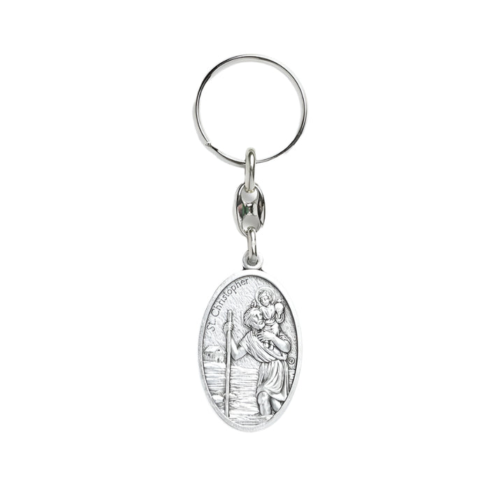 40mm Guadalupe Pewter Keychain