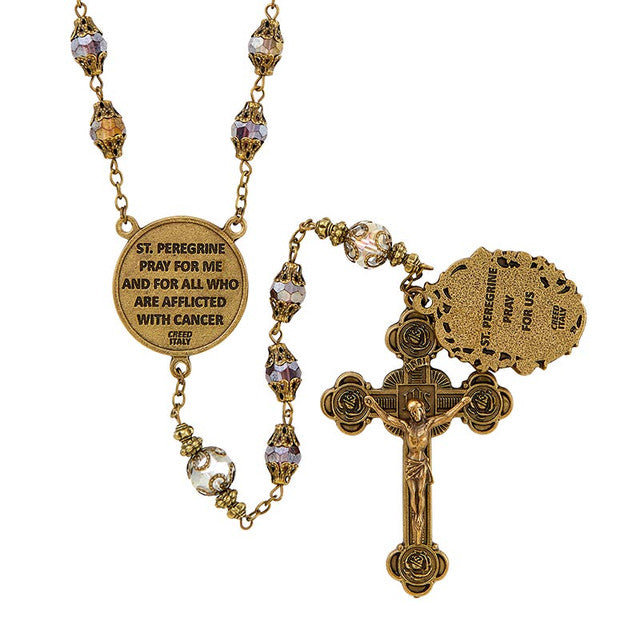 8mm St. Peregrine Vintage Rosary