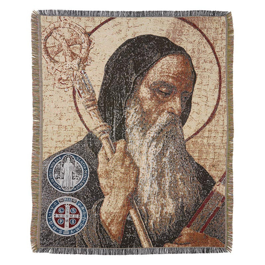 St. Benedict Throw Blanket