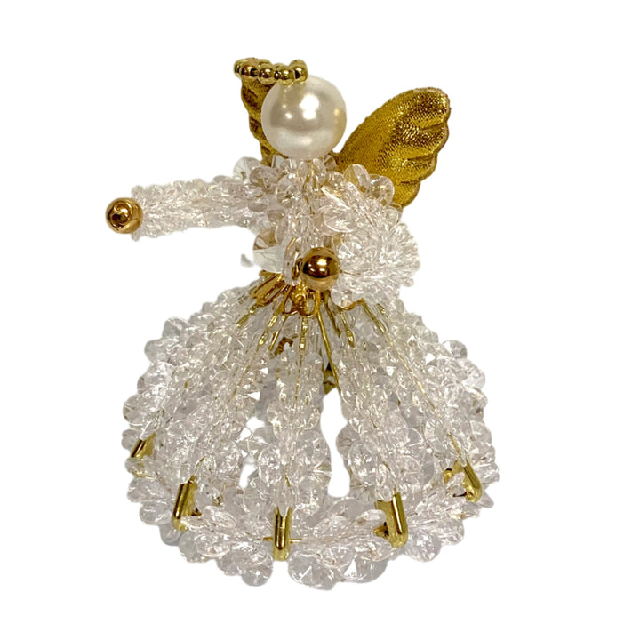 4" Handmade Crystal Angel