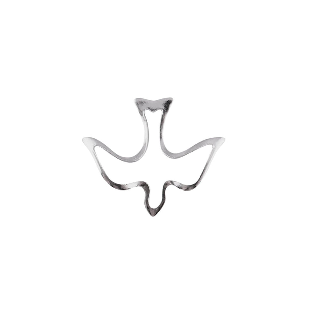 Silver Dove Lapel Pin