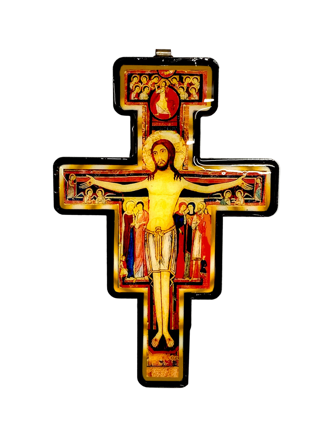 8" Wooden San Damiano Wall Crucifix