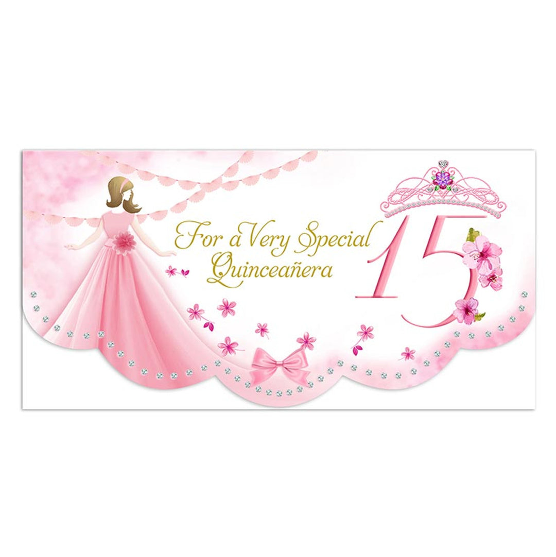 For A Very Special Quinceanera Money Holder Card