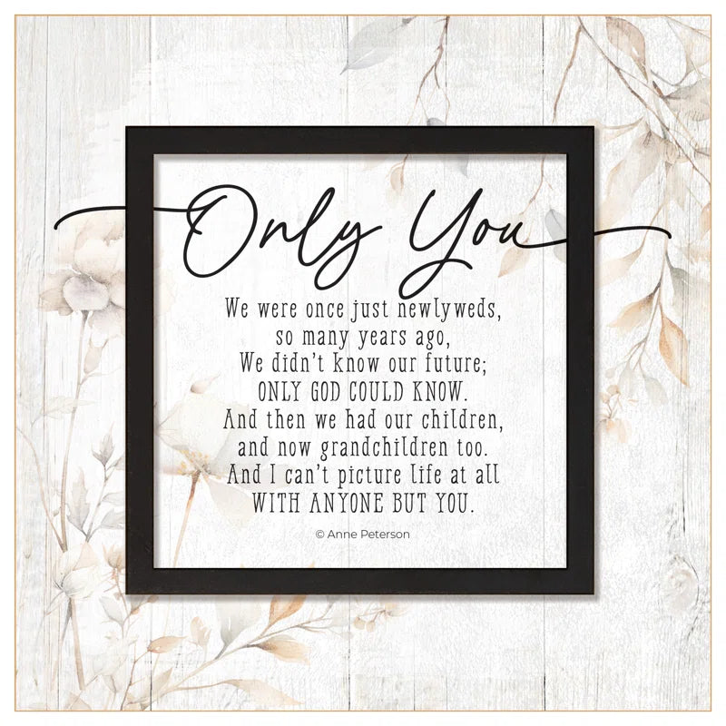 Only You Plaque