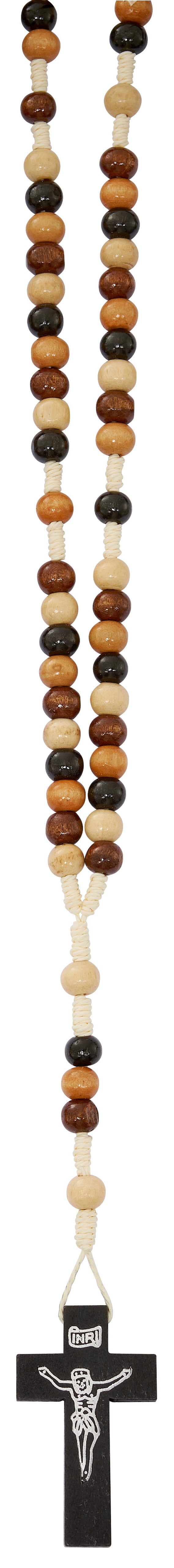 Multicolor Wood Rosary