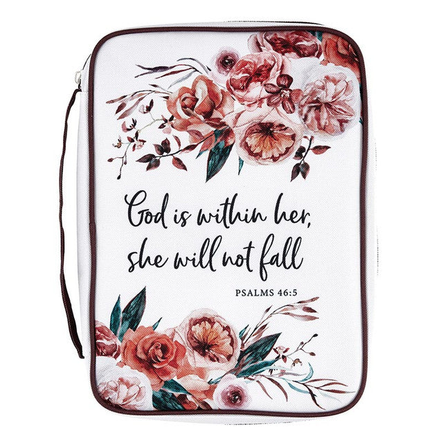 10" Bible Cover - God Is Within Her