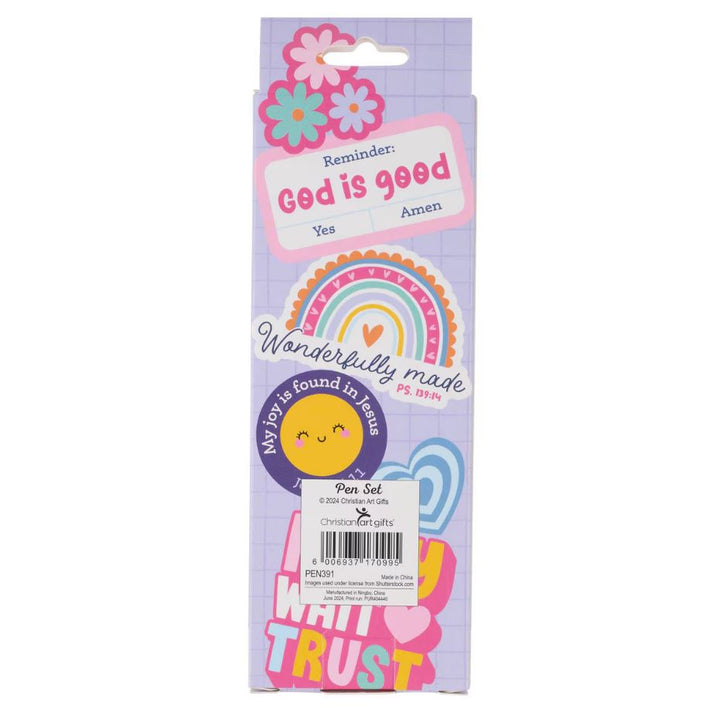 Shine for Jesus Blue Ink Ballpoint Pen Set