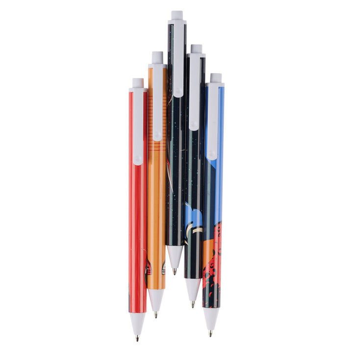 Be Courageous Blue Ink Ballpoint Pen Set - Joshua 1:9