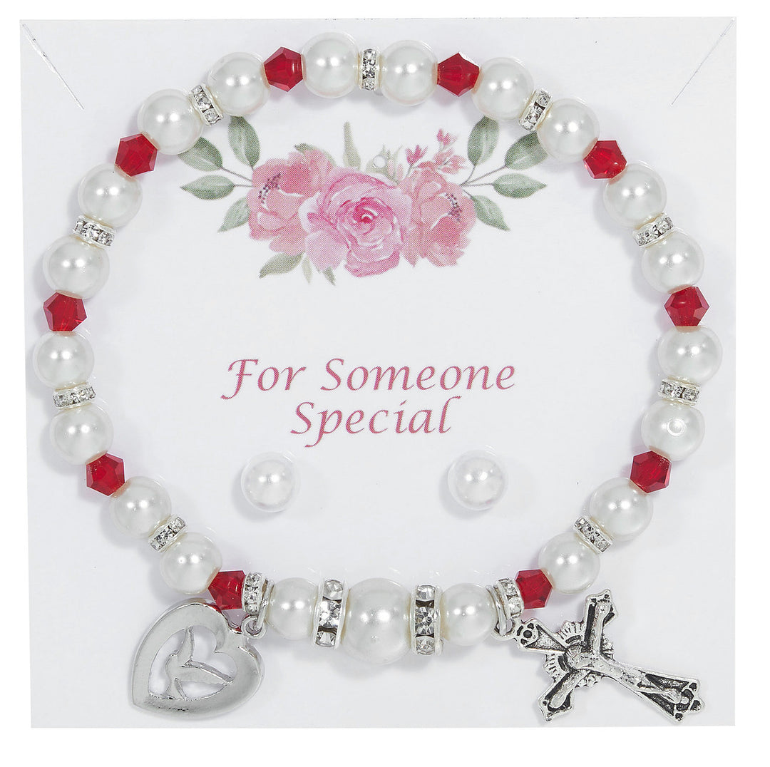 Holy Spirit Earrings and Bracelet