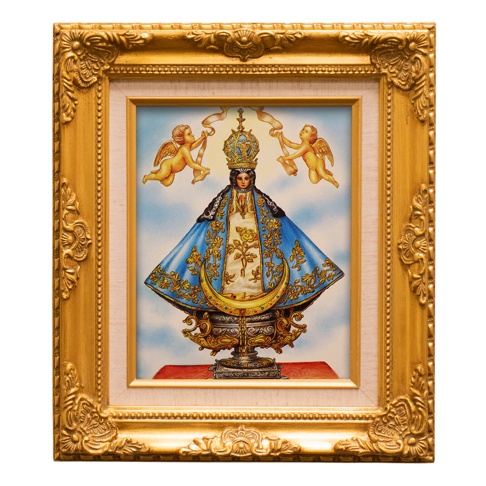 15.5" Our Lady of San Juan De Los Lagos Gold Framed