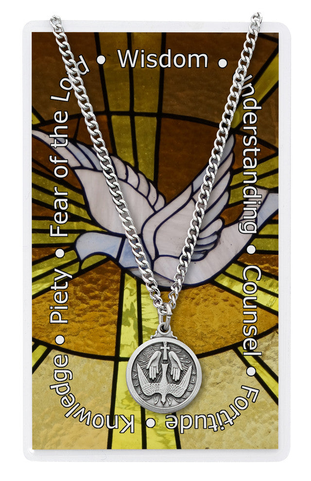 Holy Spirit Medal and Prayer Card Set