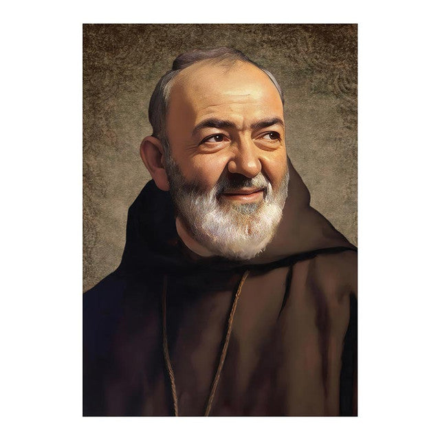 5" Padre Pio Wood Plaque