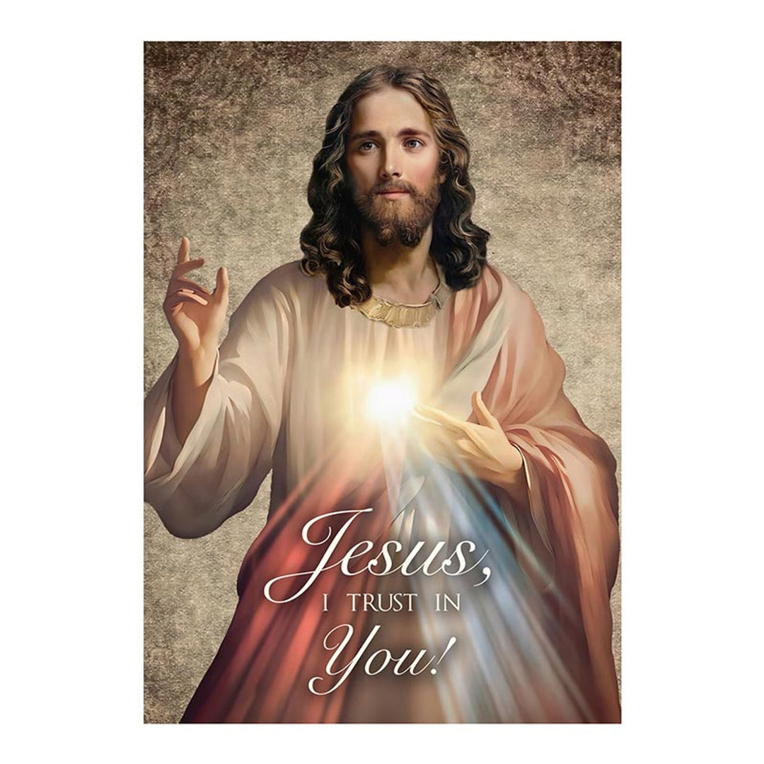 5" Divine Mercy Wood Plaque