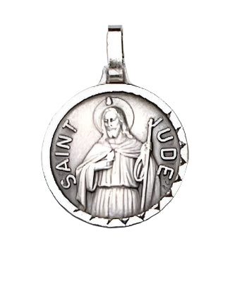 18" Silver St. Jude Medal
