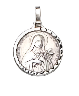 18" Silver St. Theresa of Lisieux Medal
