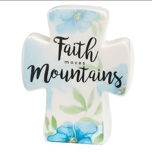 4" Musical Cross - Faith Moves Mountains