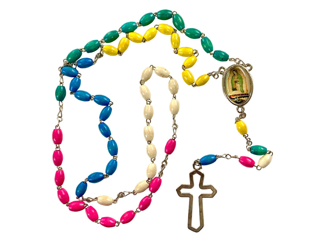 5mm x 7mm Multicolor Our Lady of Guadalupe Basilica Rosary