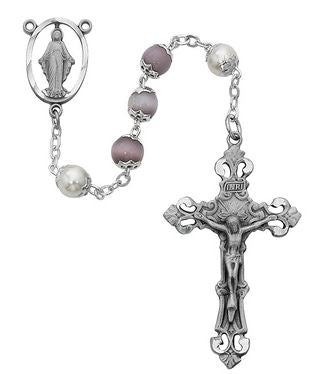 Amethyst Pearl Rosary