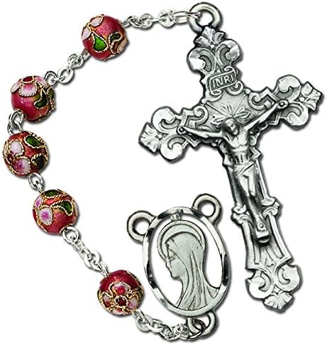 Red Cloisonne Rosary