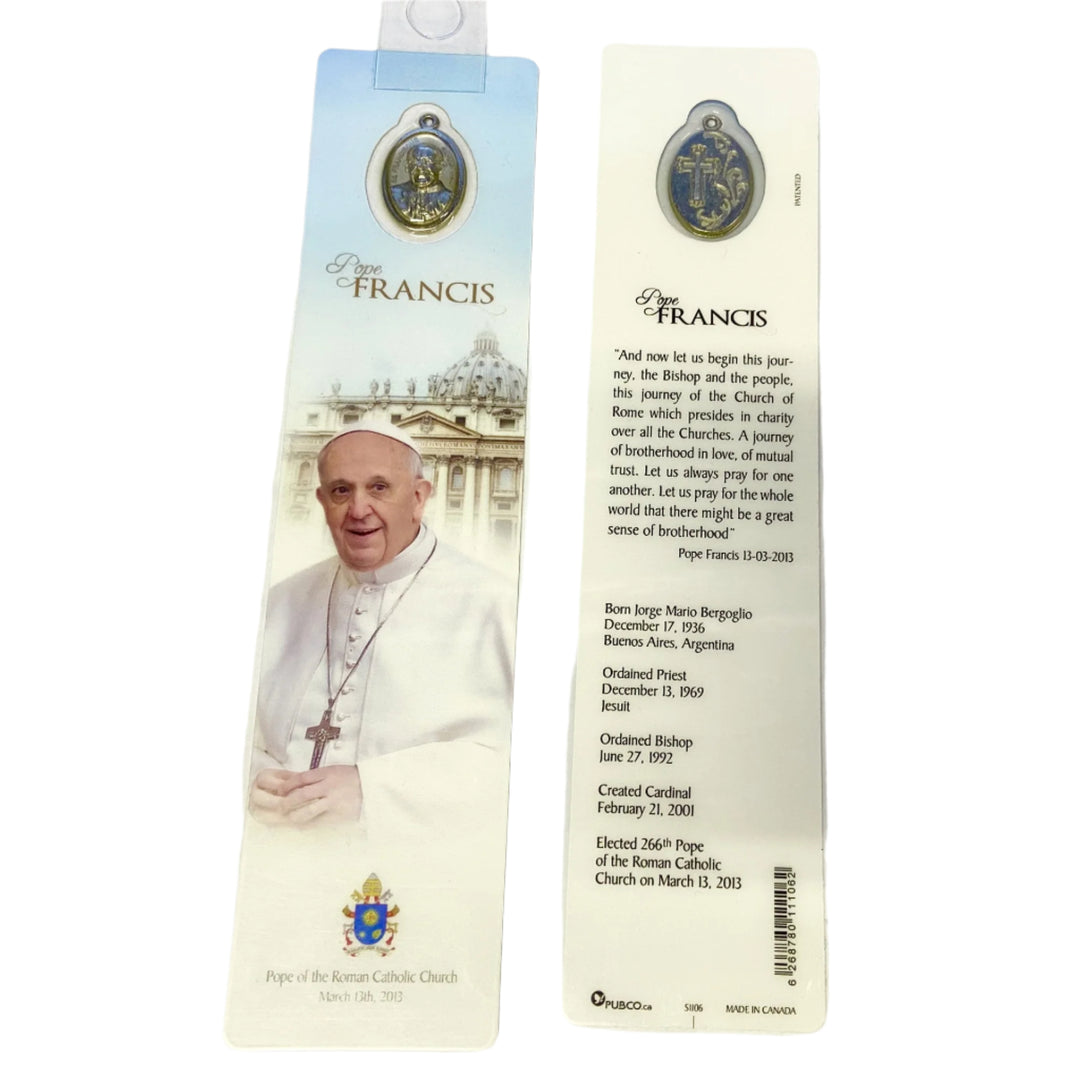 Pope Francis Book Mark with Metal