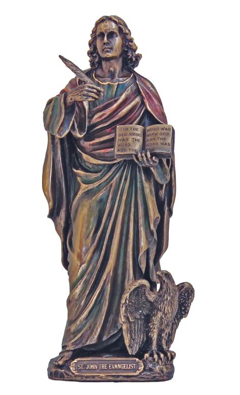8" St. John in Cold Cast Bronze Statue