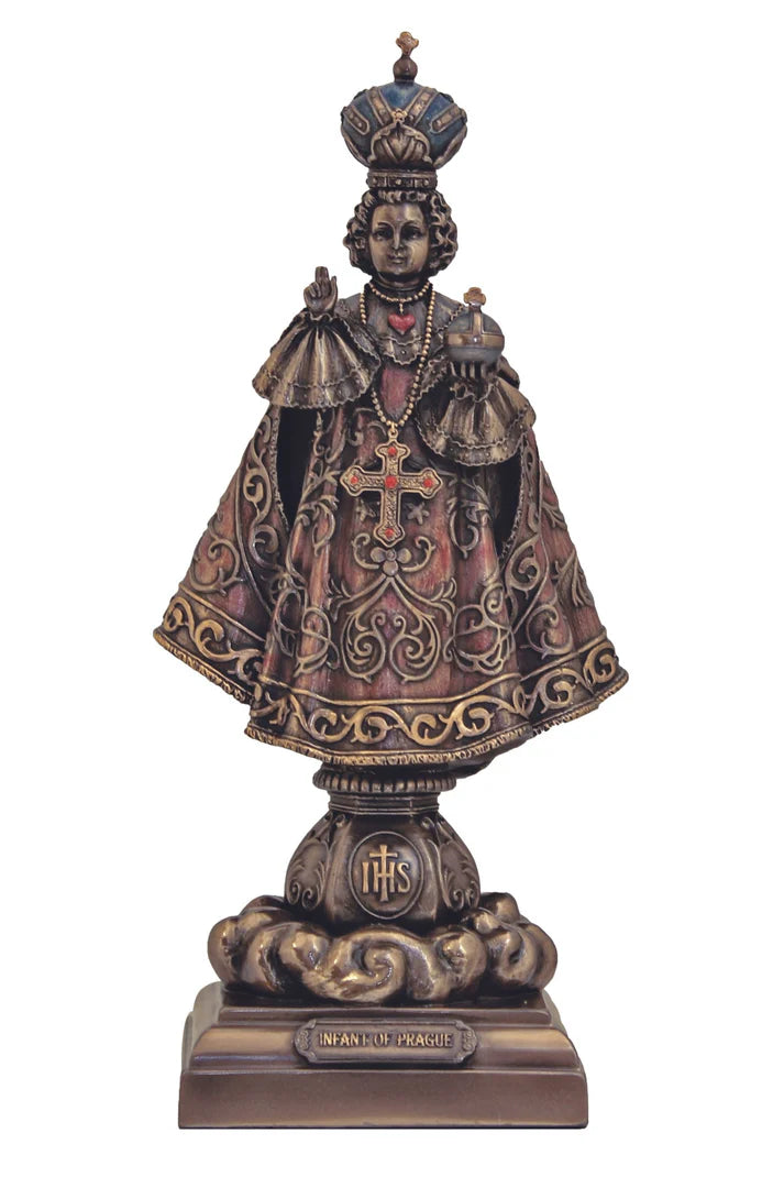 8" Bronze Infant of Prague Statue