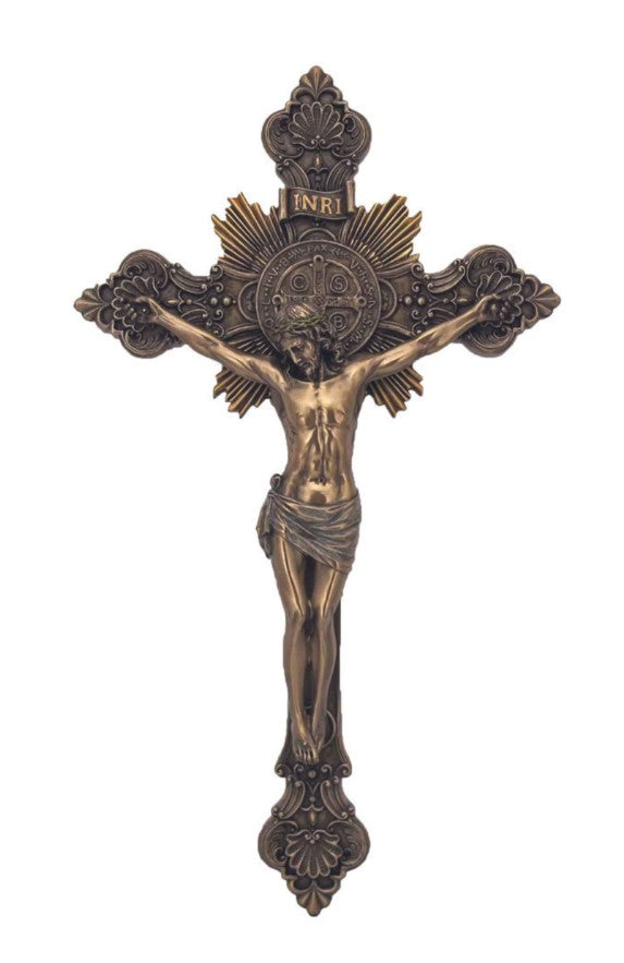 7.75" Bronze St. Benedict Crucifix