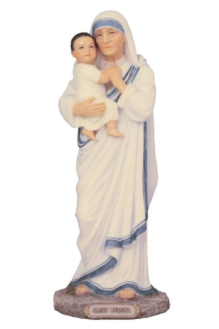 8" St. Teresa of Calcutta in fully hand-painted color