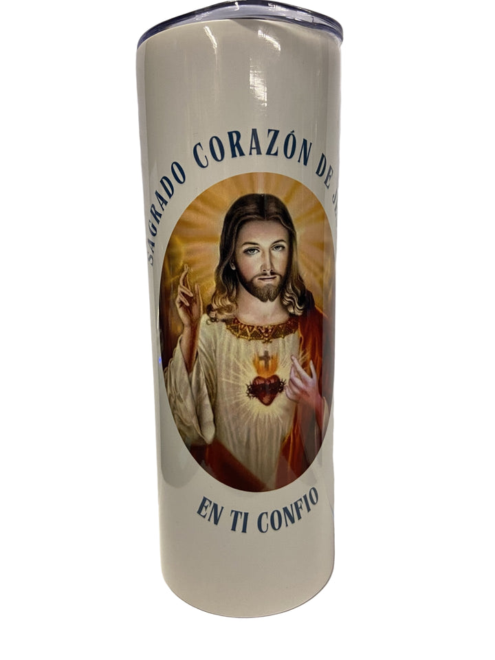 20 oz. Sagrado Corazon Stainless Steel Tumbler