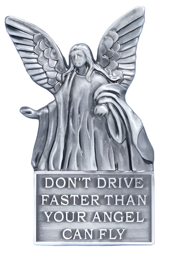 Don't Drive Faster Guardian Angel Visor Clip