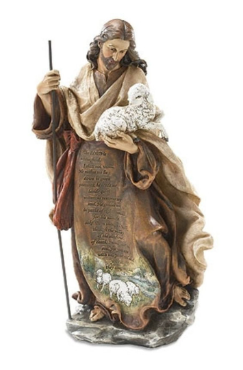 12.25" Good Shepherd Holding a Lamb