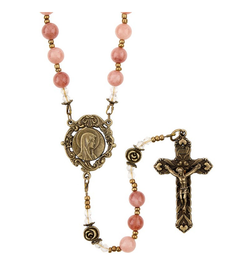 8mm Red Muscovite Jade Healing Waters Rosary