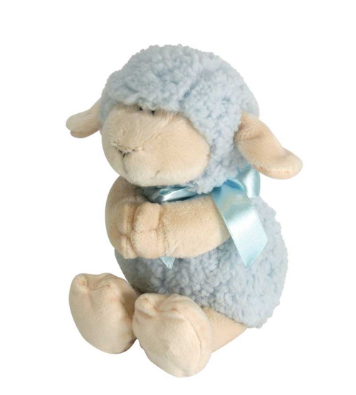 11" Praying Hands Lamb Plush - Blue