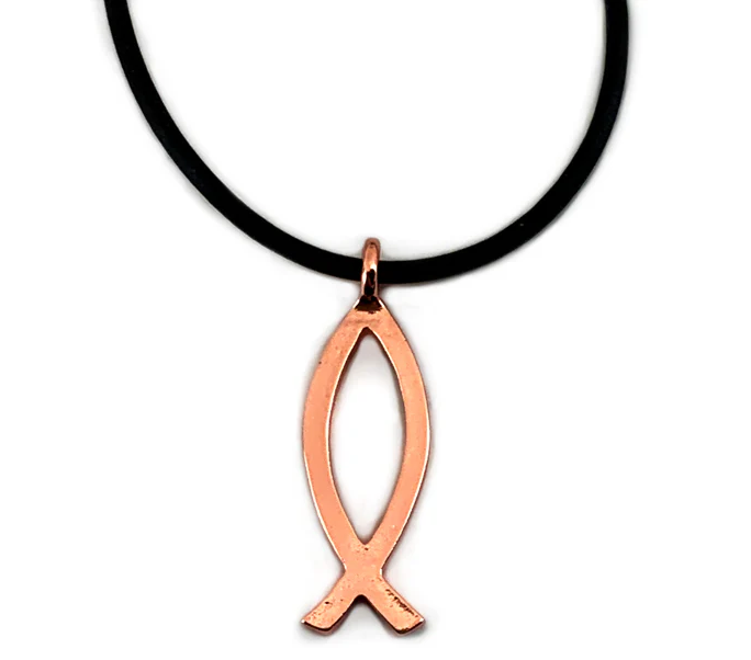 Ichthus Fish Copper Necklace