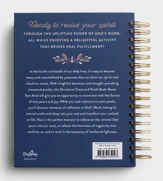 Devotional Crossword Puzzle Book - Renew Your Mind