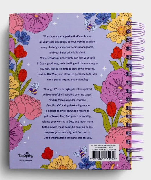 Finding Peace in God's Embrace: Devotional Coloring Book