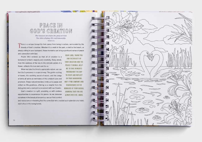 Finding Peace in God's Embrace: Devotional Coloring Book