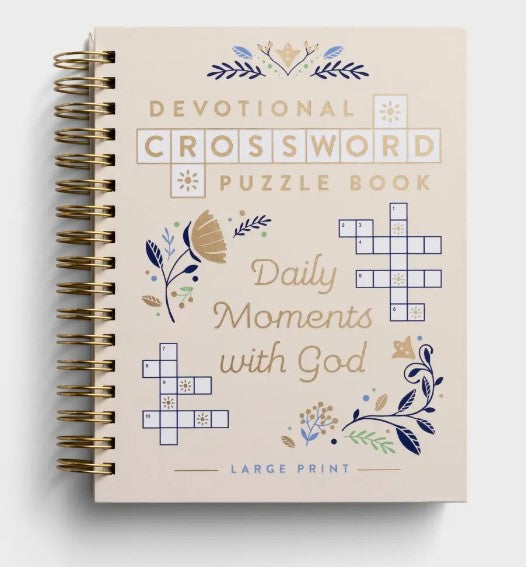 Devotional Crossword Puzzle Book: Daily Moments with God
