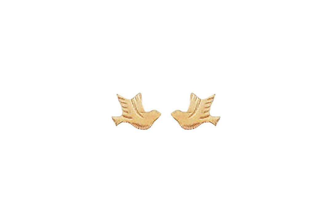 14Kt Gold Holy Spirit Earrings