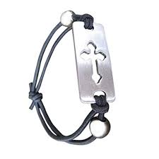 1st Communion Stretch Cross Bracelet