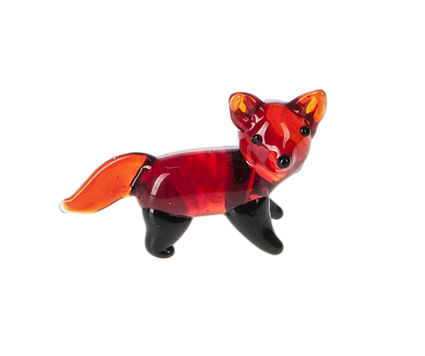 .75" Miniature Glass Fox