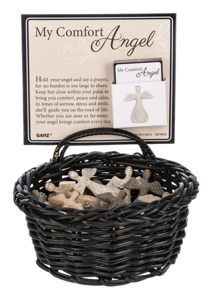 2" Comfort Angel Charms in a Basket