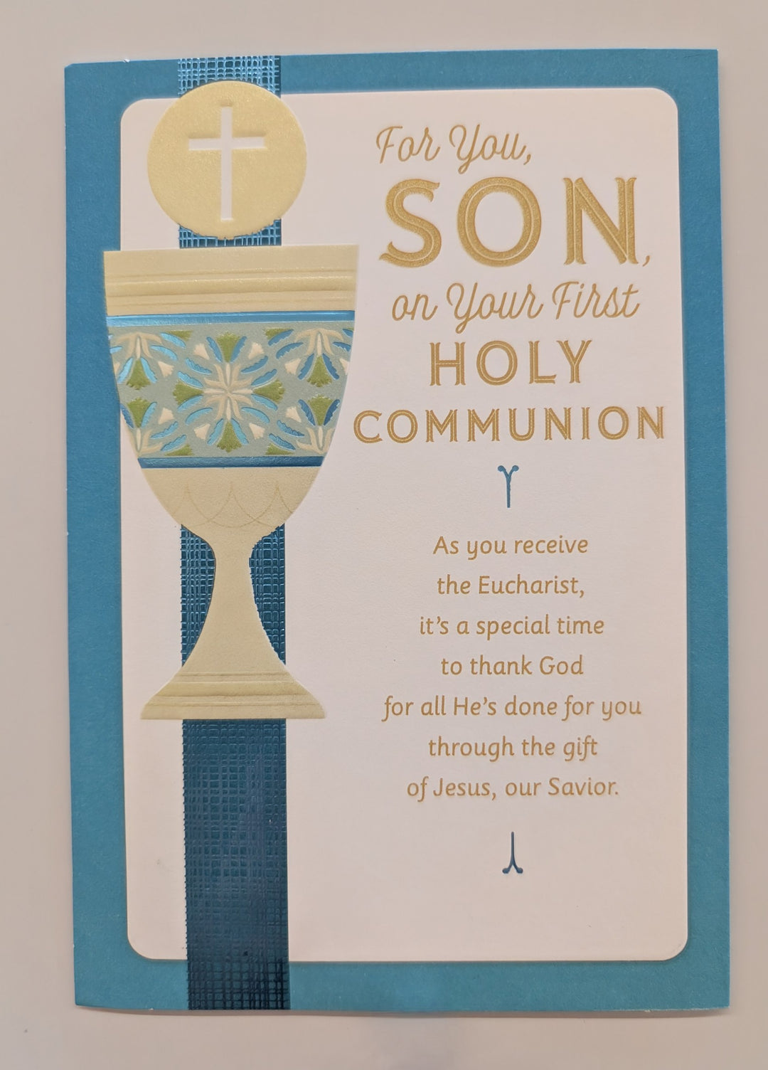 For You Son On Your First Holy Communion Greeting Card