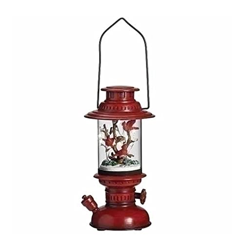 10" LED Red Cardinal Musical Lantern