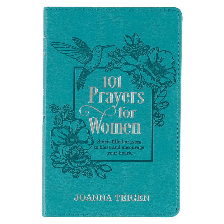 101 Prayers for Women Turquoise Faux Leather Gift Book
