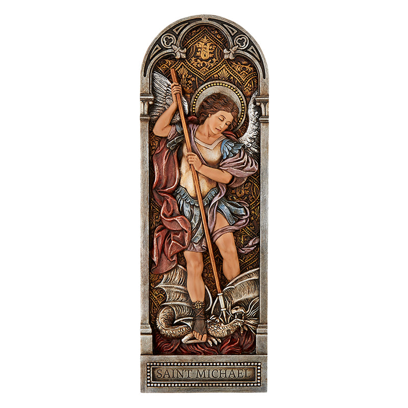 12" Saint Michael Plaque