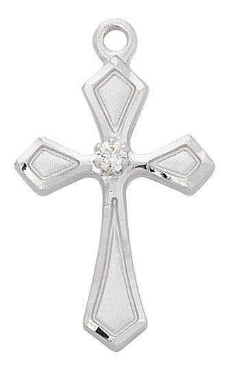 18" Sterling Silver Cross Chain