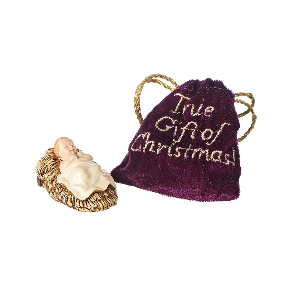 2" Baby Jesus In Purple Pouch