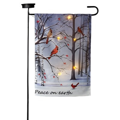 39" Peace on Earth Solar Light Flag