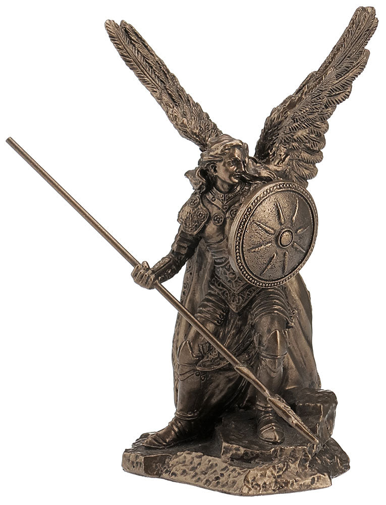 4" St. Raphael - Bronze Style Statue